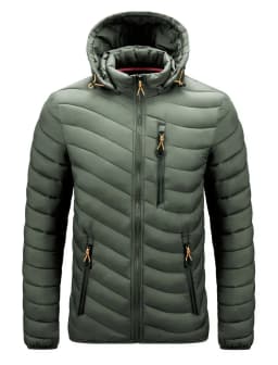 Warm Jacket Men Windbreaker 2024 New Spring Autumn Hooded Parkas Men's Fashion Casual Lightweight Cotton Padded Jacket Coat Male