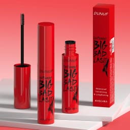DUNUF Long-Lasting Mascara 1 Pcs Waterproof Sweat-Proof Non-Smudging Thin Thick Curling Beginner Friendly Makeup Product