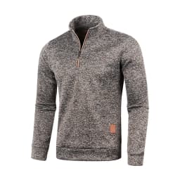 Men Sweatshirts Spring Thicker Pullover Half Zipper Pullover for Male Hoody Outdoor Sweatshir Autumn Solid Color Turtleneck Swea