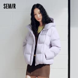 Semir Women Down Jacket 90 Percent Down Fill Waterproof Oil Resistant Stain Resistant Thermal Warmth Antistatic Hooded 2026 New