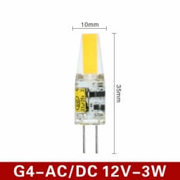 10PCS NEW Dimmable Mini G4 LED COB Lamp 6W Bulb AC DC 12V 220V Candle Lights Replace 30W 40W Halogen for Chandelier Spotlight