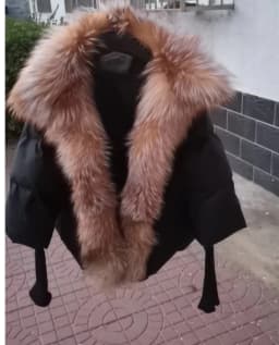 2026 Winter Real Fox Fur Collar White Duck Down Padded Down Jacket Regular Fashion Warm Big Fur Collar Women's Coat