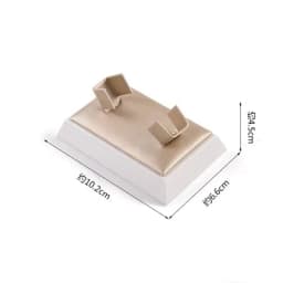 Champagne White Display Case Necklace Rack High-End Jade Jewelry Display Props Counter Display Crystal Exhibition Stand
