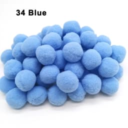Mini Fluffy Soft Pom Poms 8/10/15/20/25/30mm Pompoms Ball Handmade Kids Toys Wedding Christmas Decor DIY Sewing Craft Supplies