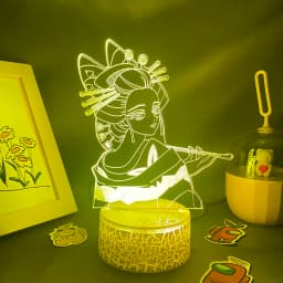 Anime Demon Slayer Figure 3D LED Neon Nightlights Birthday Gift for Friends Otaku Bedroom Decor Manga Lava Lamp Kimetsu No Yaiba