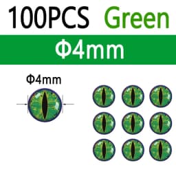 100pcs Holographic 3D Epoxy Fish Eyes Dragon Eyes For Baitfish Streamer Saltwater Fly Jig Baits Fishing Lure Making 3mm~12mm