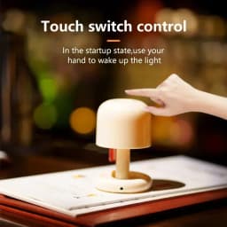 Mini Sunset Night Lamp Desktop Creative USB Rechargeable Ins Mushroom Style Led Night Light for Coffee Bar Home Decor Bedroom