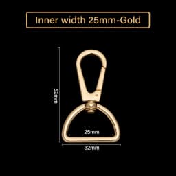 CRAZYSMITH Metal Bag Strap Spring Clip Buckles Lobster Clasp Carabiner Snap Hook DIY KeyChain Handbags Hardware Bag Accessories