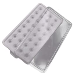 Elegant 50 Grids Diamond Storage Box Display Tray with Clear Lid Suitable for Jewelry Display