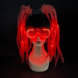 Disco Luminous Flashing Noodles Headband Light up Braid Headband Women Bar Club Night Show Headwear Supplies
