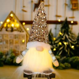 30cm Glowing Gnome Christmas Decorations 2026 Faceless Plush Dolls Elf Home Ornaments Navidad New Year 2027 Gift