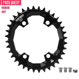 PASS QUEST 96BCD OVAL Road Bike Narrow Wide Chainring 30-42T Chain Wheel Black Bicycle Accessories