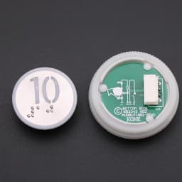 1PCS Applicable to KONE elevator With Braille button Number button 853343H02 863223H03 Glow white Opening diameter 32mm