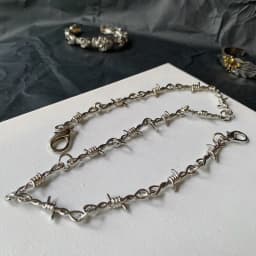 Y2k Belts Hippop Grunge Goth Punk Belts Thorns Wire Barbed Trousers Long Waist Chain Women Men Pants Jeans Accessories