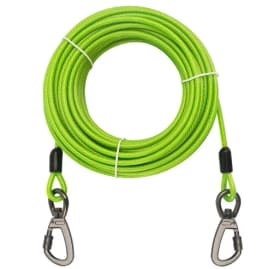 Long Tie Out Cable Dog Leash Heavy Duty Large Dog Run Cable Up to 250 Pounds Durable Big Clip for Pets Running in Outdoor Yard