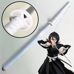 40inch Anime Bleach Schwert Ninja Blade Knife Aizen Sousuke Cosplay Prop Sword Real Sized Japanese Katana Samurai Sabre Toy Gift