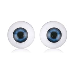 1Pair 20/22/24mm Acrylic Eyeball Realistic Dolls Eyes Plastic Half Round Hollow Back Fake Eyes Eyeballs DIY Making Doll Bear Toy