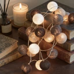 10/20LED String Lights Battery Cotton Balls Christmas Garland Fairy Light Novelty Lamp Chain for Home Wedding Party Decoration