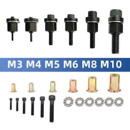 Rivet Nut Tool Drill Adapter M3 M4 M5 M6 M8 M10 Simple Installation Electric Manual Cordless Riveter Metal License Plate