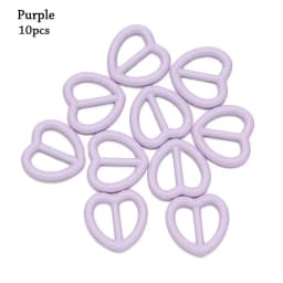 10Pcs 5mm Mini Ultra-small Heart Shape Belt Buckle Doll Bags Buckles DIY Dolls Metal Buckles Doll Shoes Clothes Accessories