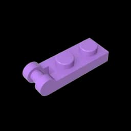 MOC PARTS Bricks GDS-646 PLATE 1X2 W/SHAFT 3.2 compatible with lego 60478 children's toys Assembles Building Blocks Technical