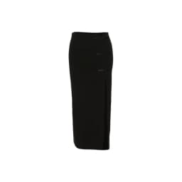 Sylcue Black Sexy Split Simple Casual All-Match Hot Street Outing Cool Mature Vitality Personality Trend Basic Women'S Skirt