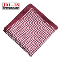 Men Pocket Square Print Real Satin Small Square Scarf Gentleman Business Suit Shirt Chest Scarf Handkerchief 24*24cm