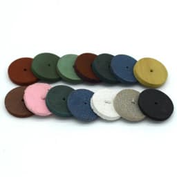 14 Pieces Rubber Polishing Wheels for Dremel Rotary Tool Mixed Color 22mm Abrasive Wheel Jewelry Tools