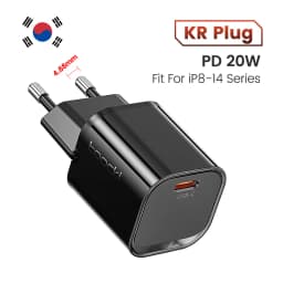 Toocki PD 20W Type C GaN Charger Fast Charging For iPhone 17 16 Pro Max Samsung Xiaomi Mini KR Plug USB-C Charger With 60W Cable