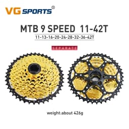 VG SPORTS MTB Cassette 8 9 10 11 12 Speed 40T 42T 46T 50T 52T Mountain Bike Cassette Separate Cassete Freewheel Bracket Sprocket