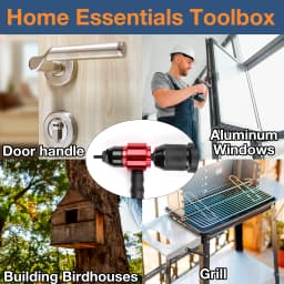 M3-M8 Rivet Nut Gun, Removable Electric Rivet Nut Adapter, Household Manual Riveting Tool, Thread Insertion Gun Set With Wrench