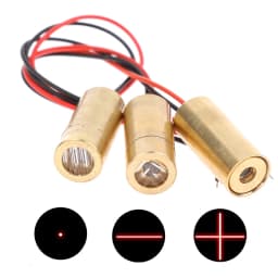 Copper Laser Head 650nm 9mm 3V 50mW Laser Cross Diode Module Red Laser Electronic Measuring Instruments 3Types