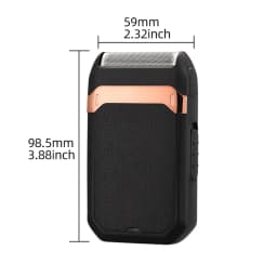 Stainless steel electric shaver, USB rechargeable reciprocating shaver, portable men's shaving device