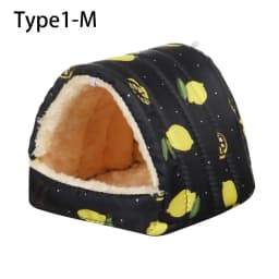 Cute Small Animal Sleeping Bed Hamster House Mini Pet Rabbit Squirrel Winter Warm Nest Comfortable Guinea Pig Nest