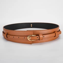 Women's U-shaped Pin Buckle Removable PU Belt Fashionable With Jeans Wide-leg Pants Personalized Women's Waist Accessories
