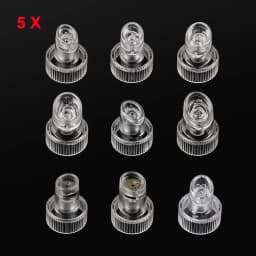 45pcs Facial Hydra Dermabrasion Tips Head Replacement For H2O2 Water Oxygen Jet Peel Microdermabrasion Accessories