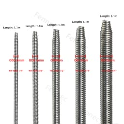 Internal Copper Pipe Bending Spring for Air Condition Steel Manual Pipeline Spring Tube Bending Tool 2/3/4/5/6 Points 6-19mm