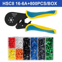 Ferrule Crimping Tool Kit, Wire Ferrule Crimper Plier Kit,Hexagonal Crimpers (0.08-16mm²/AWG28-5) for Wire Ferrules Connectors
