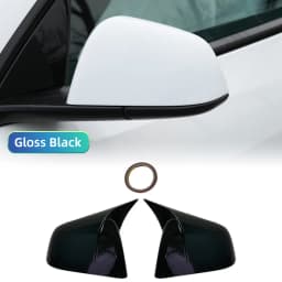 For Tesla Model Y 2019-2023 Rearview Mirror Cover ABS+Carbon Fiber Reversing Mirror Cover Car Modification Accessories