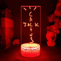Cactus Jack 3d Illusion Lamp Cool Stuff to Room Decoration Lovely Birthday Gift for Fans Friends Bedroom Standby Nightlight