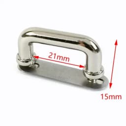 5/10Pcs Deepeel Metal Arch Bridge Bag Side Clip Buckle D Ring Screw Hook Handbag Strap Handle Connect Clasp Bags Accessories
