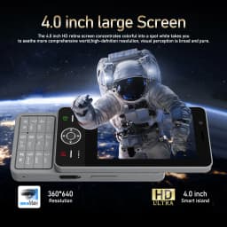 FUFFI S24 Pro Sliding Mini Phone 4.0 Inch HD Colorful Screen Phone Fun Feature Phone 4G Network Dual SIM Student Mobile Phone