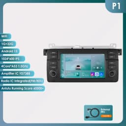 2Din Android 12 CarPlay Android Auto Radio For BMW E46 M3 318/320/325/330/335 Rover 75 Coupe Car Multimedia GPS 4G autoradio