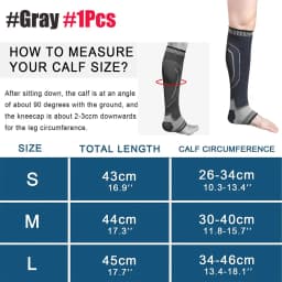 1Pcs Women Men Compression Calf Sleeve Support Suitable For Running Basketball Protection Calf Ankle Socks Open Toe Calf Socks