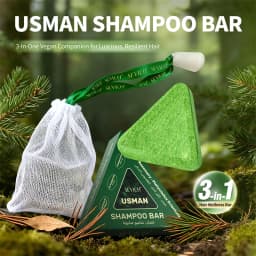Sevich Usman Grass & Platycladus Shampoo Bar Handmade Solid Soap Strengthens Root Anti Hair Loss Herbal Shampoo Soap Hair Growth