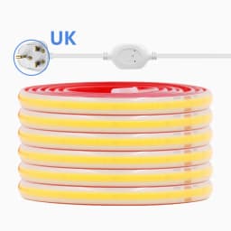 COB LED Strip Light Dimmer Switch EU UK Power Kit 220V 230V 3000K 4000K 6000K 288LED Bright Flex Tape Waterproof Linear Lighting