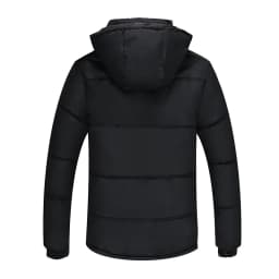Men's Thickened Fleece Lined Cotton Jacket Mid-Length Quilted Warm Coat for Middle-Aged And Elderly Spring Autumn Fashion