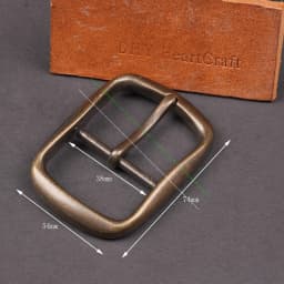 1.5" Antique Brass Belt Buckle Replacement Rectangle Center Bar Metal Buckles for Leather Crafting Belt DIY Hardware Accessory