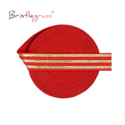 BRISTLEGRASS 2 5 10 Yard 5/8" 15mm Evil Eye Hamsa Hand Foil Print Fold Over Elastics FOE Spandex Bands Tape Hair Tie Sewing Trim