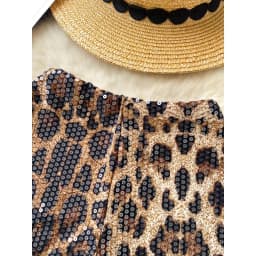 Basics Vintage sexy Chic leopard sequin Short Pants Hotsweet Fashion Streetwear Club High Street Women Casual Clothing